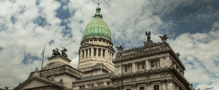 Imagen exterior del Congreso Nacional Argentino